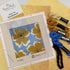 modern floral needlepoint design with threads