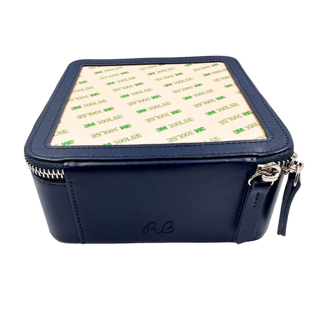 Navy Blue self-finishing needlepoint box