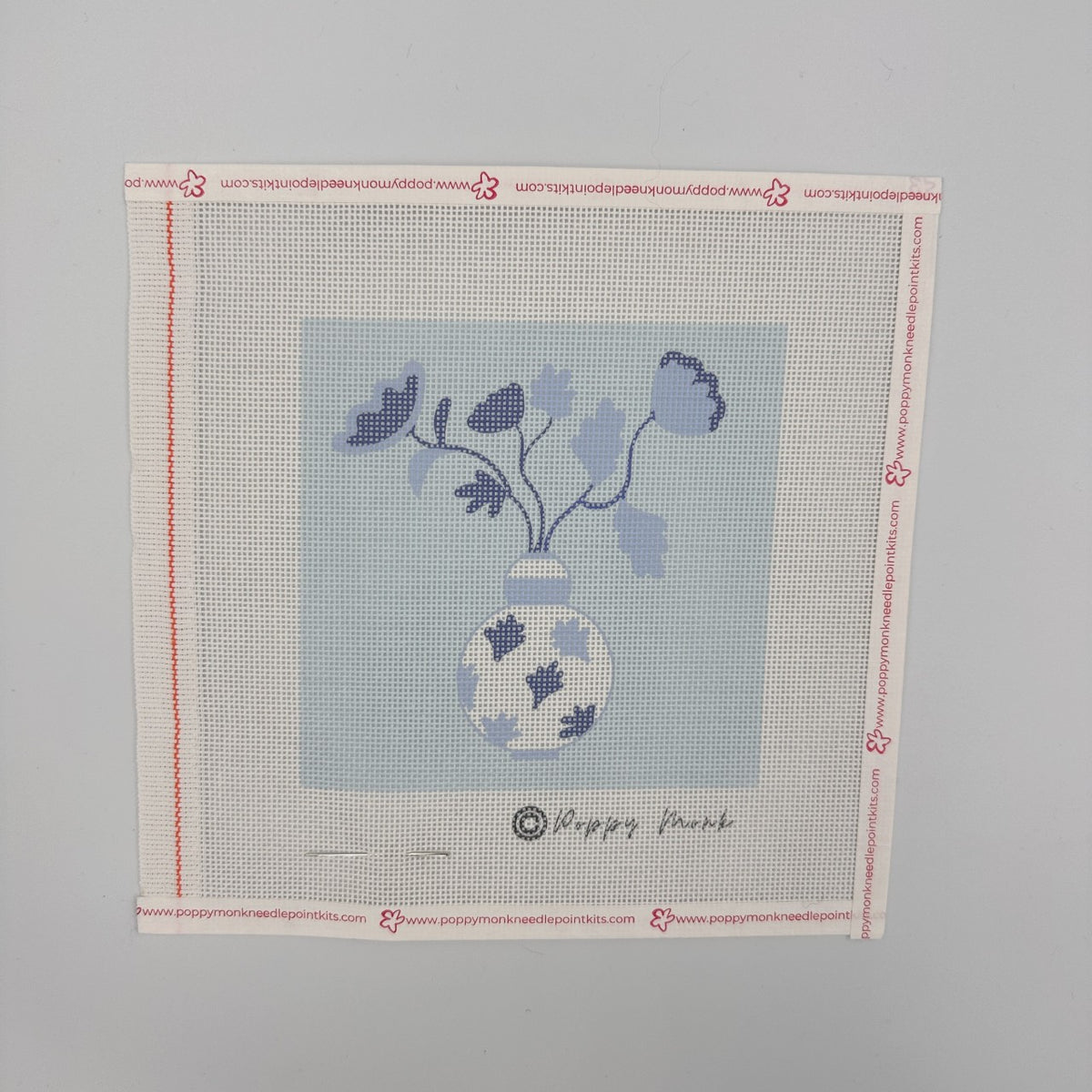 Blue &amp; White Vase Needlepoint Canvas Only
