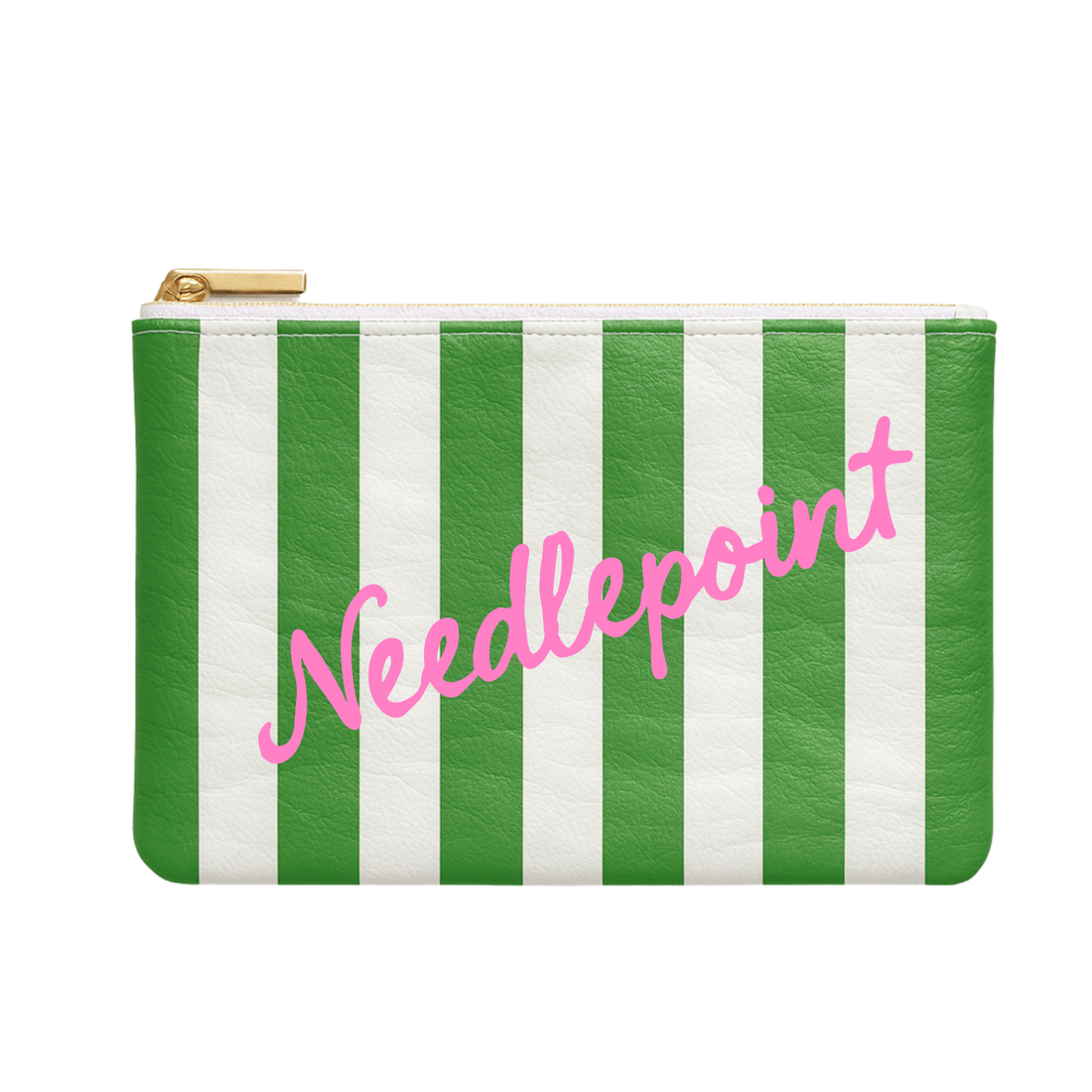 Striped pouch with &
