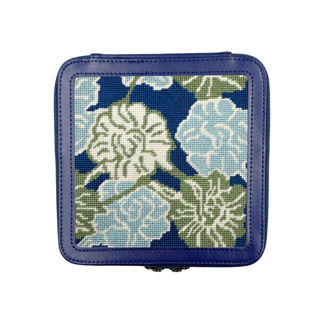 Navy Blue self-finishing needlepoint box