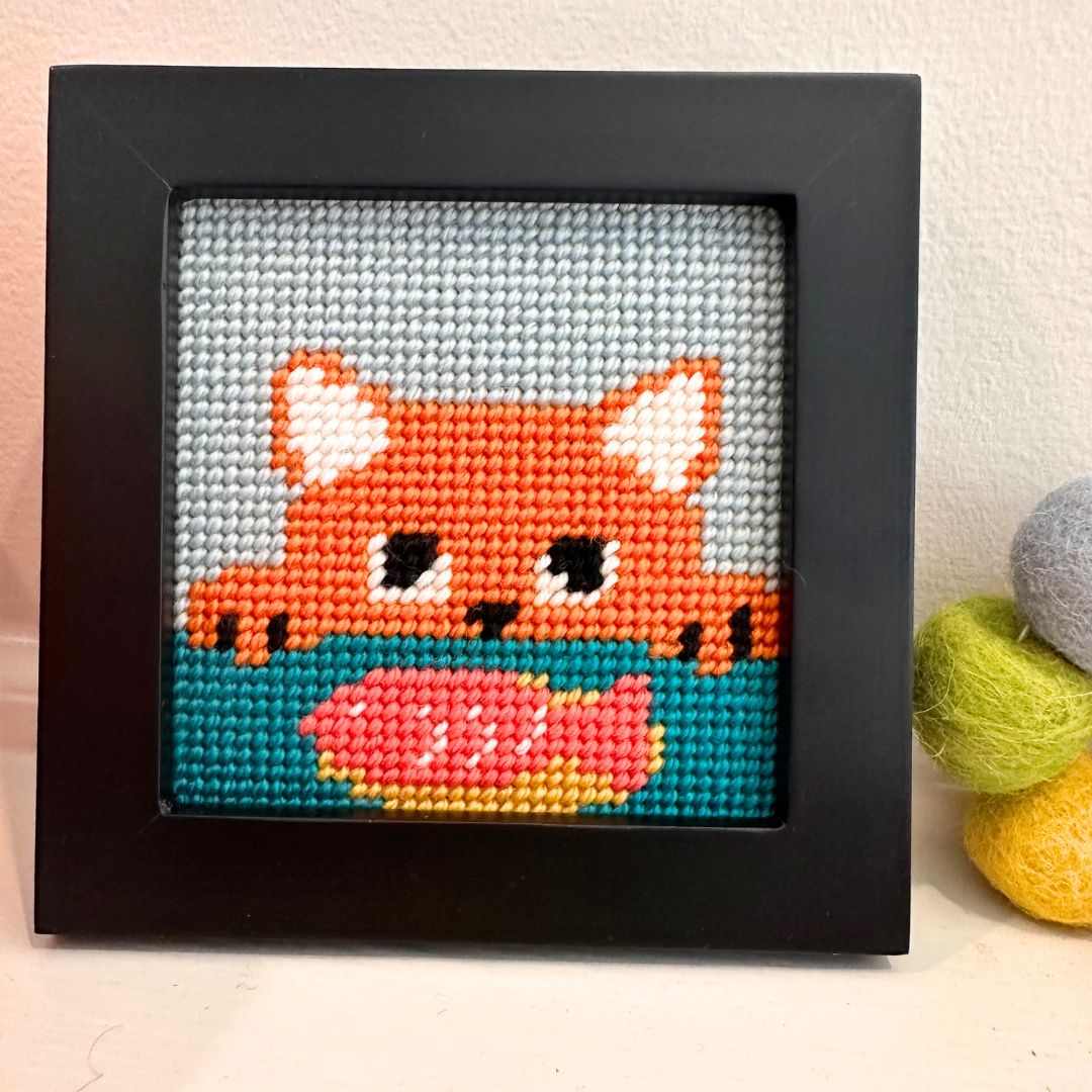 Cat Fish needlepoint starter kit for beginners.