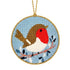 Christmas Robin needlepoint ornament