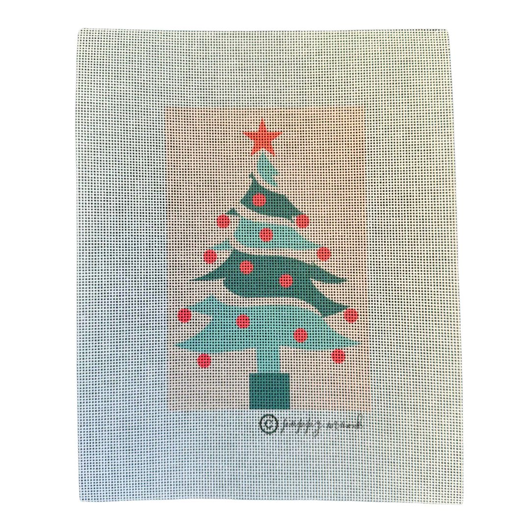 Christmas Tree modern needlepoint kit