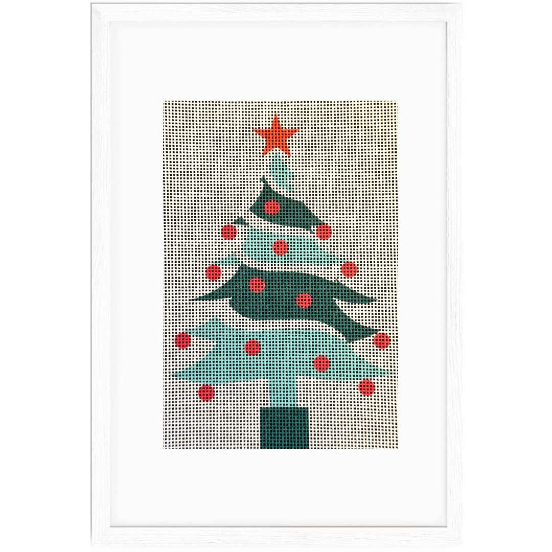 Christmas Tree modern needlepoint kit