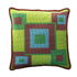 needlepoint pillow in bright colors