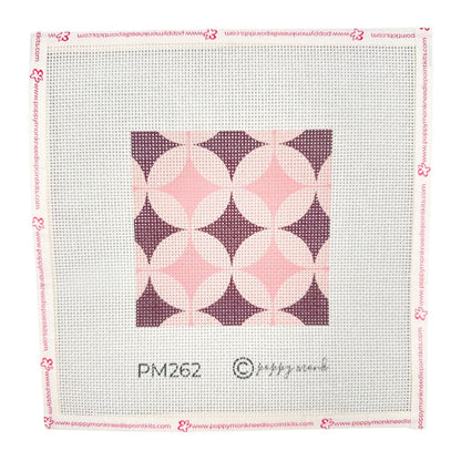 A geometric needlepoint design 