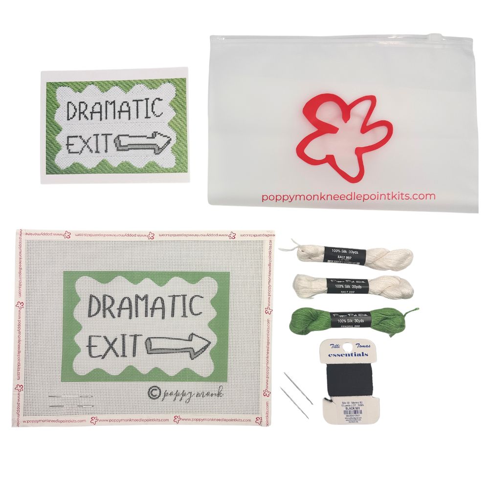 Needlepoint kit with &