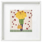 Fall Girl small needlepoint kit for adults.
