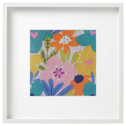 Stash Buster Needlepoint | Flower Market Canvas Only
