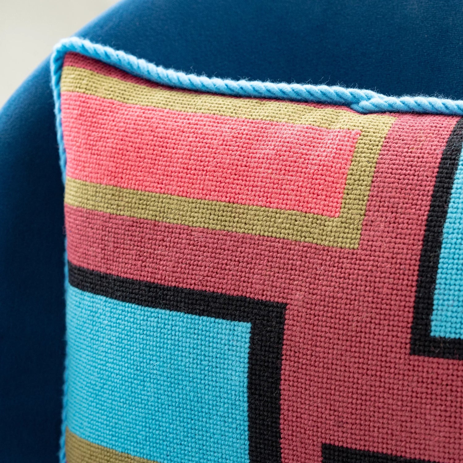 Future Pink Needlepoint Pillow Kit