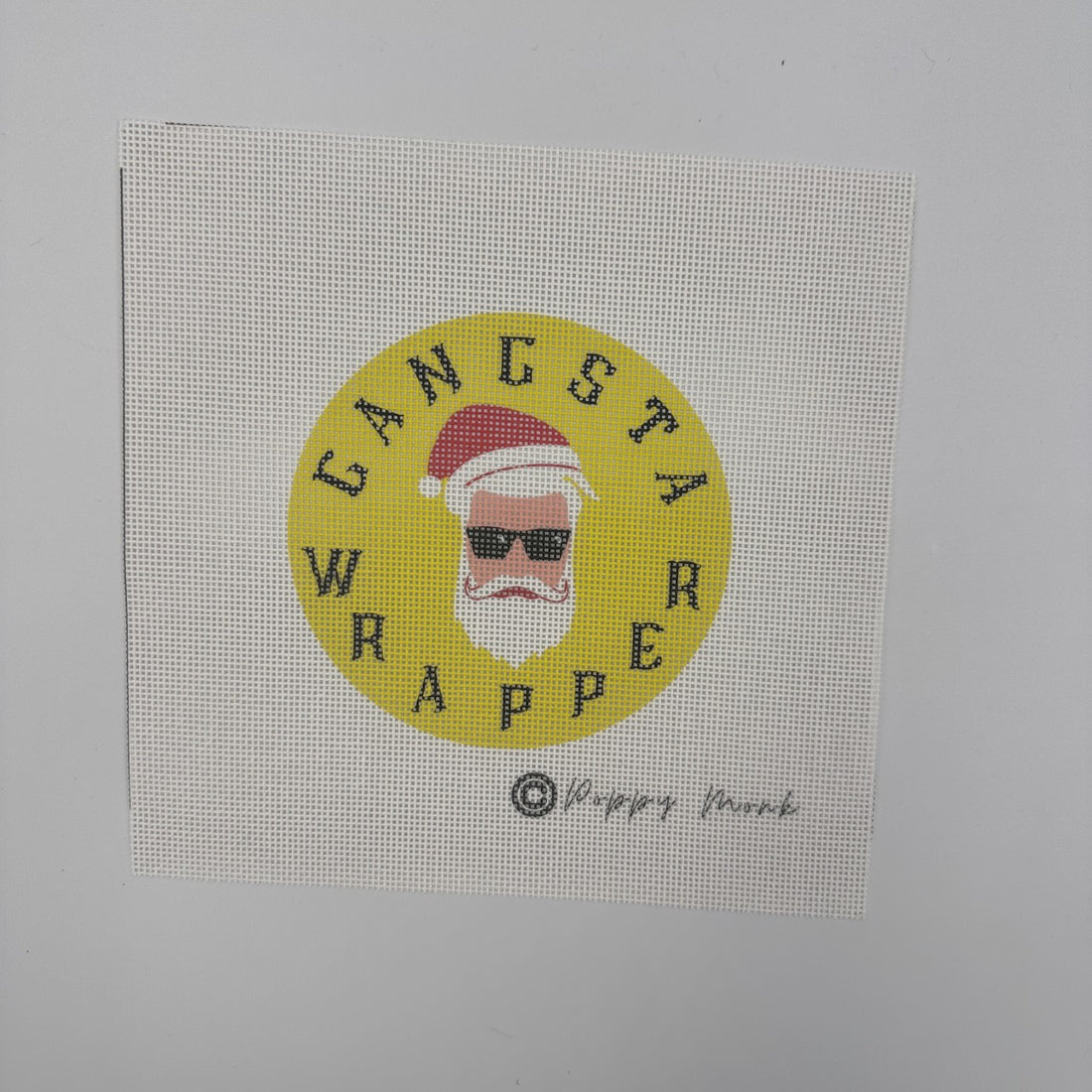 Gangsta Wrapper Needlepoint Canvas Only