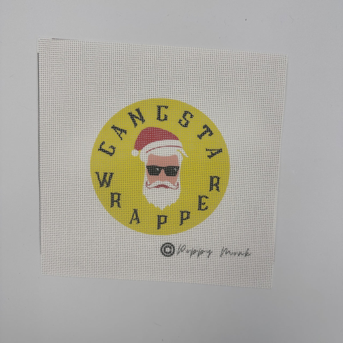 Gangsta Wrapper Needlepoint Canvas Only