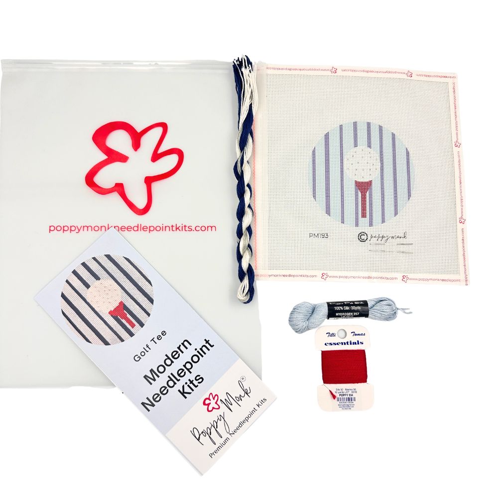 golf ball needlepoint ornament kit