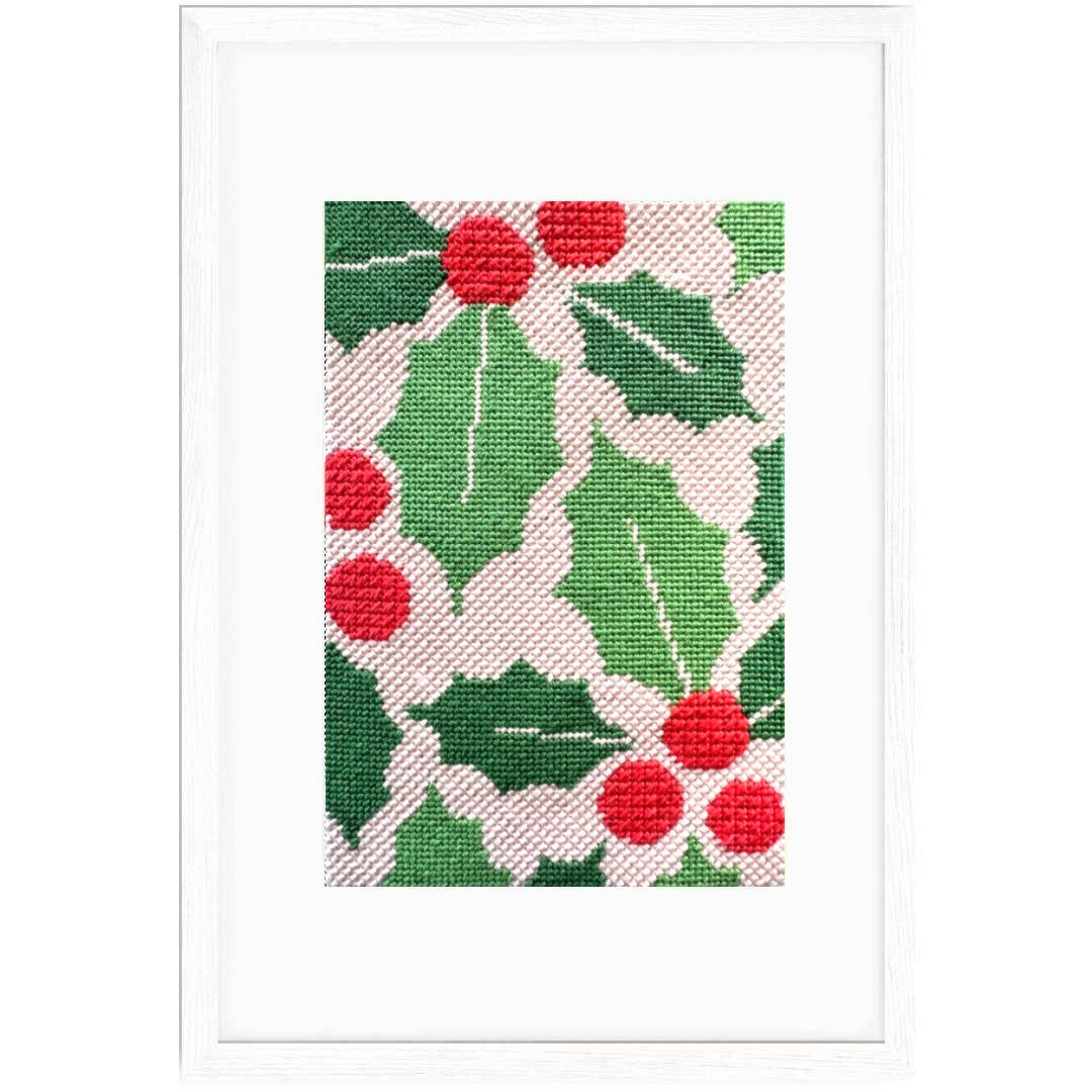 Holly Green Needlepoint Kit