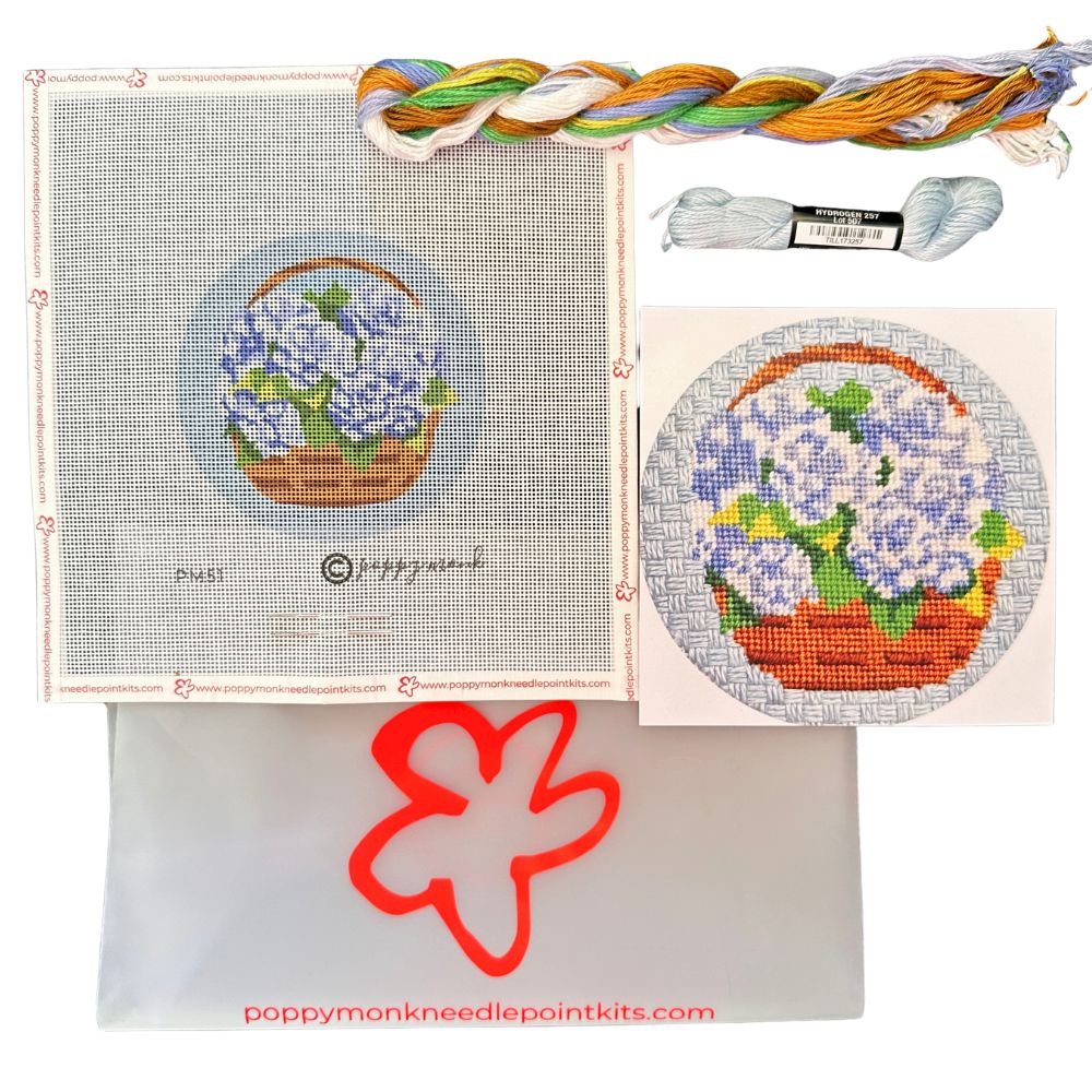 Hydrangea needlepoint kit