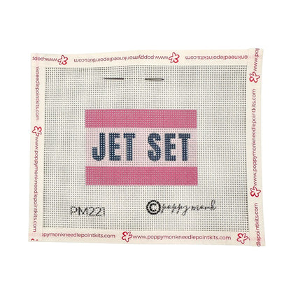 Jet Set needlepoint canvas