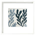 Kelp needlepoint in white frame