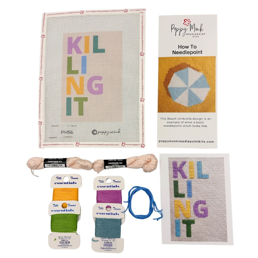Needlepoint kit with &
