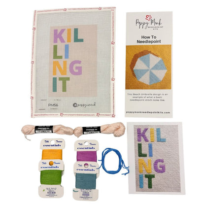 Needlepoint kit with &