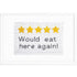 Kitchen Review funny needlepoint sign with stitch guide.