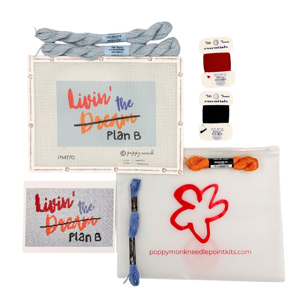 Livin the Dream needlepoint kit