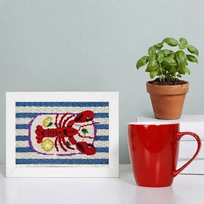 Seafood Duo Needlepoint Kit | Lobster &amp; Sardines