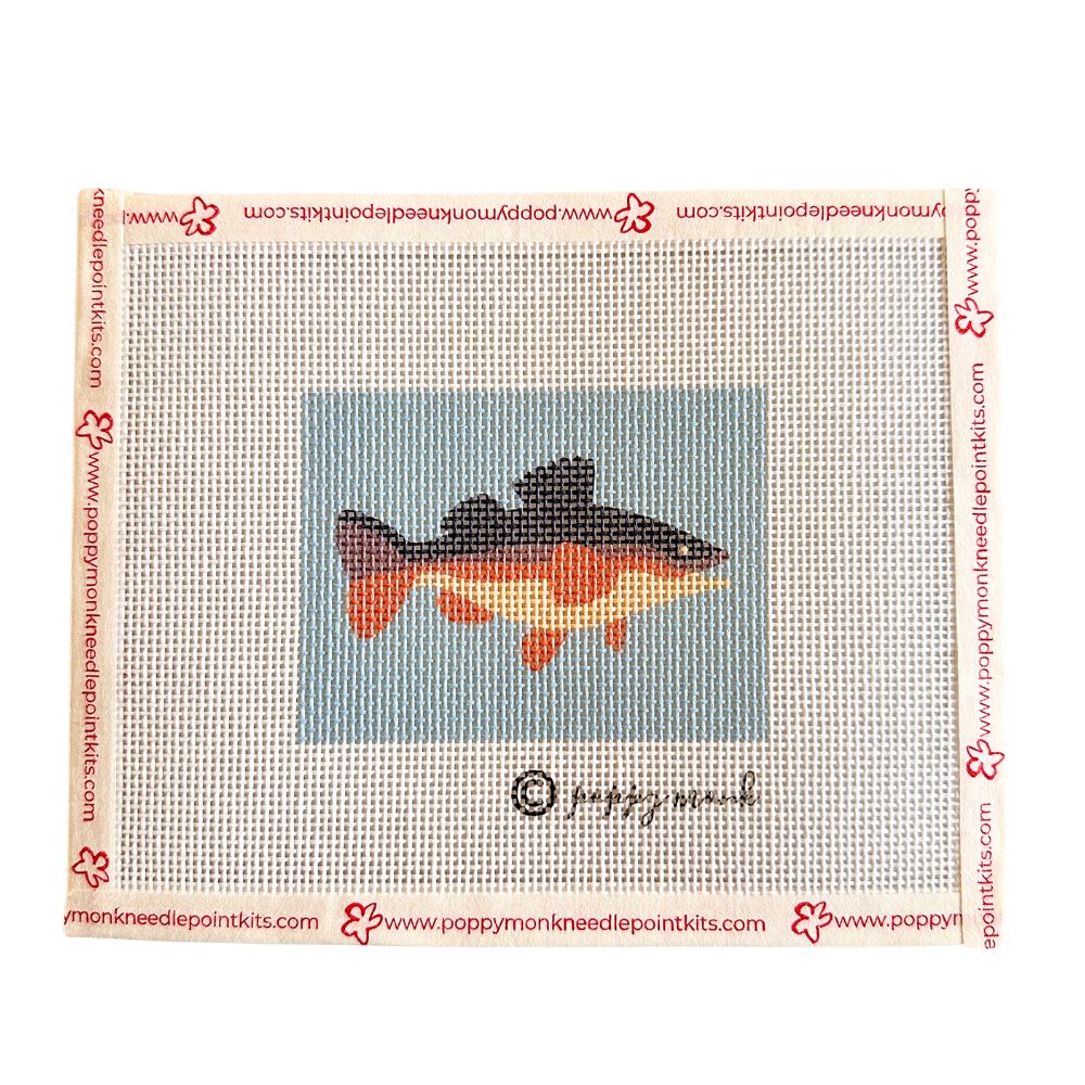 Luggage Tag Needlepoint Kit Gone Fishing