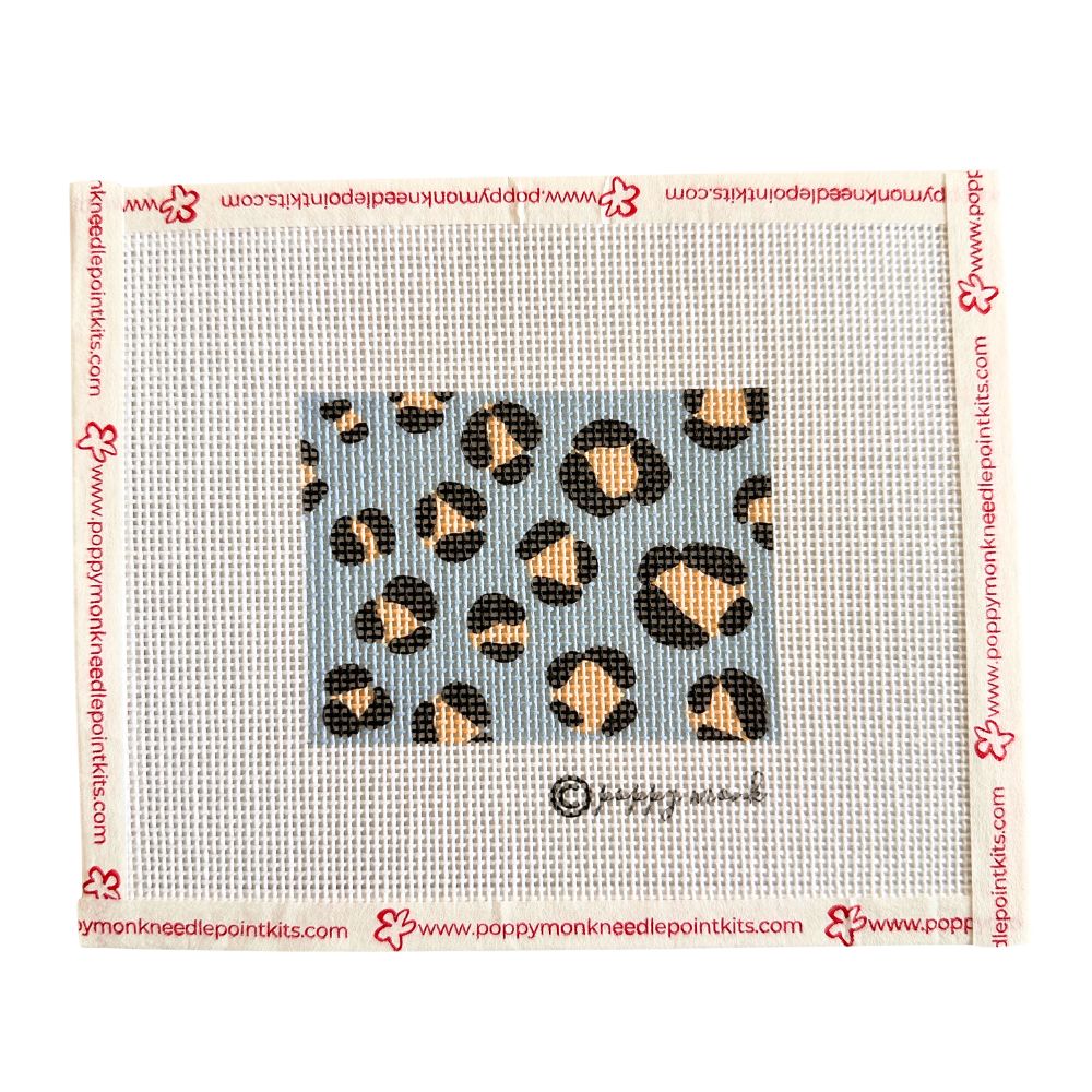 Luggage Tag Needlepoint Kit Wild Blue