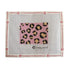 Leopard print needlepoint canvas on a white background with brand logo.