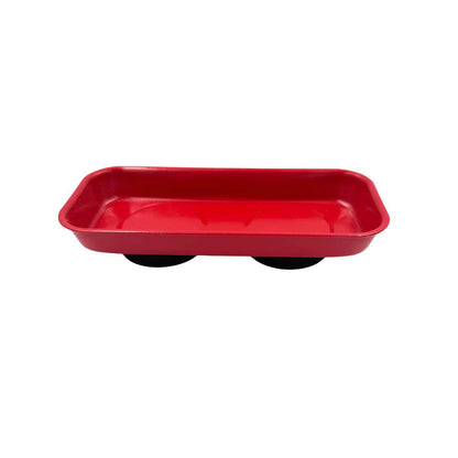 Empty red magnet tray