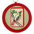 Mahjong tile needlepoint round
