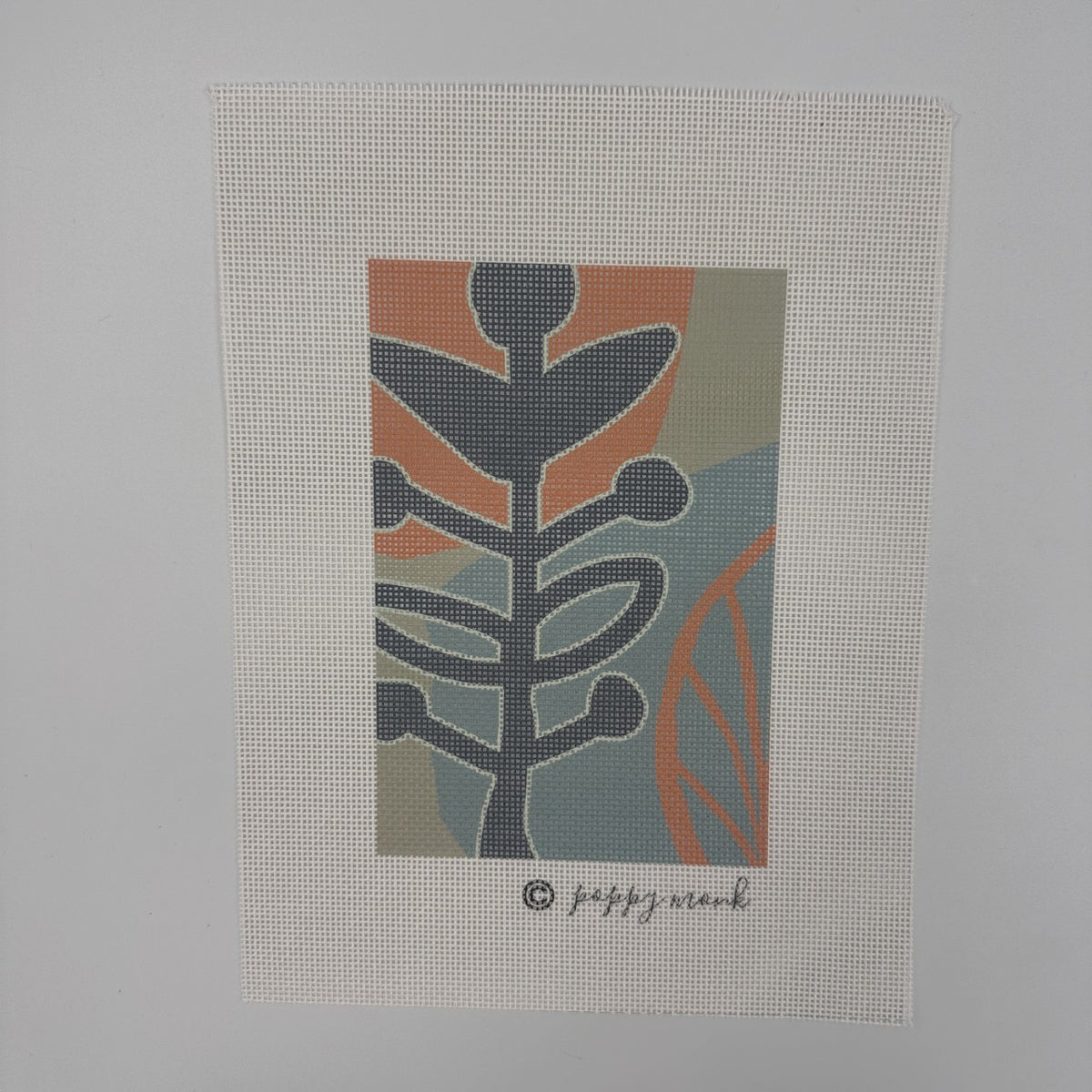 Modern Abstract Needlepoint Canvas Only
