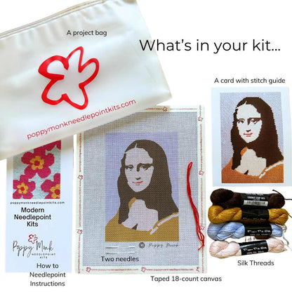 Mona Lisa needlepoint kit