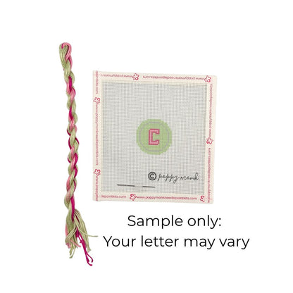 Fob Chain Letters | Mini Needlepoint Project (Fob Sold Separately)