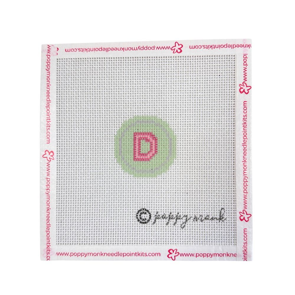 Fob Chain Letters | Mini Needlepoint Project (Fob Sold Separately)