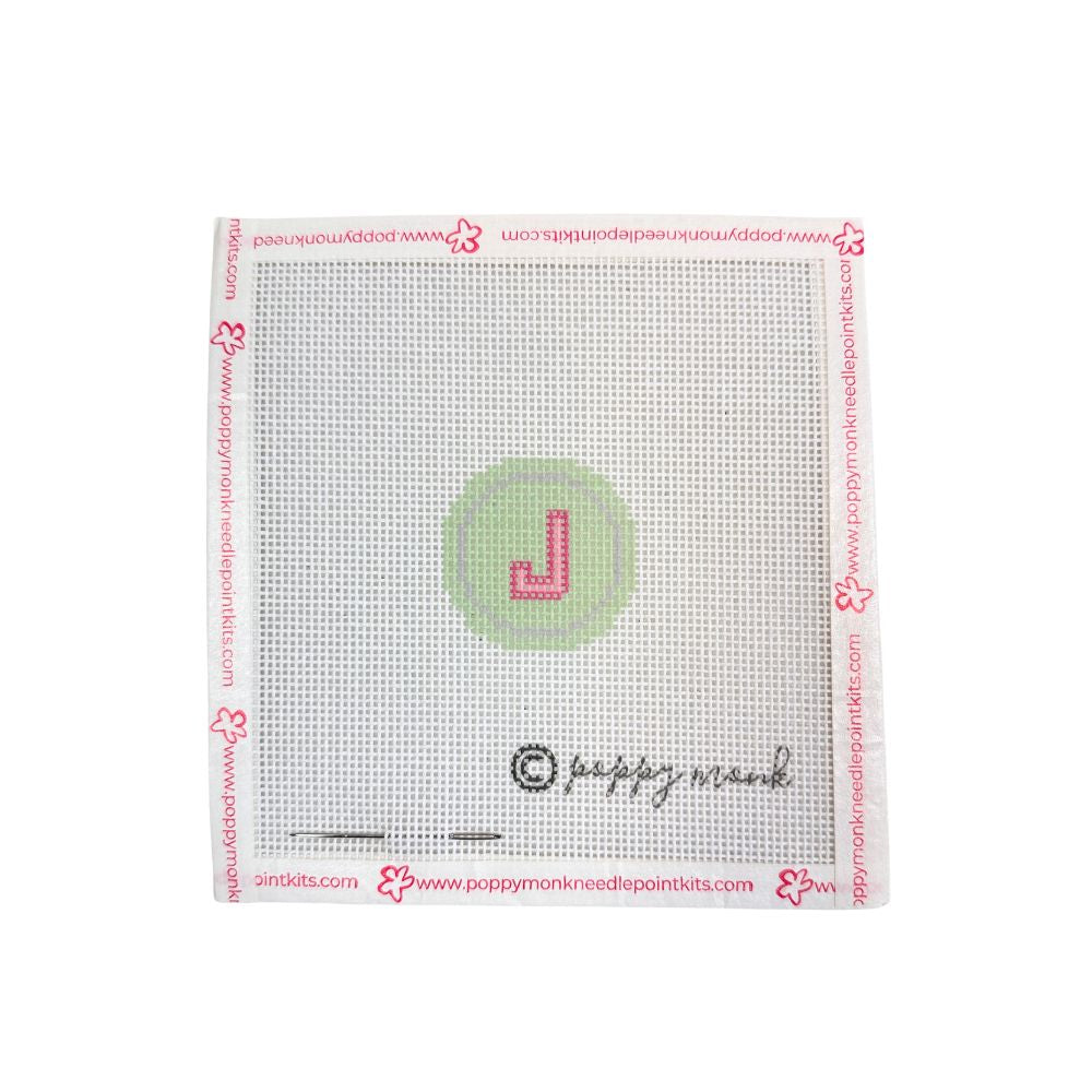 Fob Chain Letters | Mini Needlepoint Project (Fob Sold Separately)