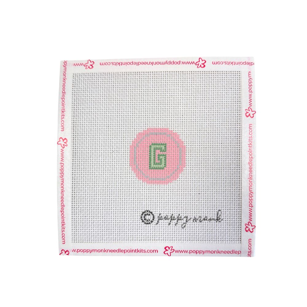 Fob Chain Letters | Mini Needlepoint Project (Fob Sold Separately)
