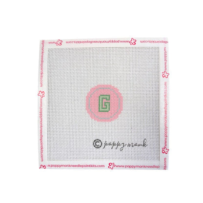 Fob Chain Letters | Mini Needlepoint Project (Fob Sold Separately)