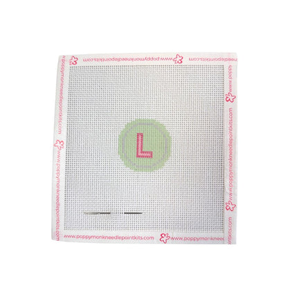 Fob Chain Letters | Mini Needlepoint Project (Fob Sold Separately)