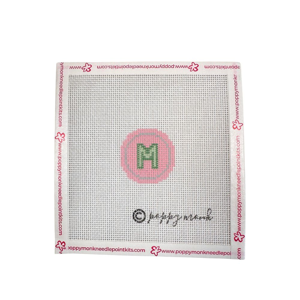 Fob Chain Letters | Mini Needlepoint Project (Fob Sold Separately)