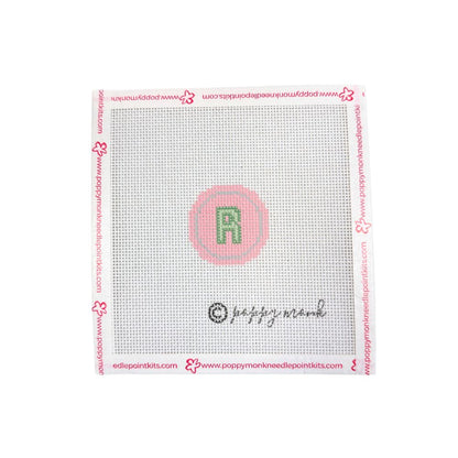 Fob Chain Letters | Mini Needlepoint Project (Fob Sold Separately)