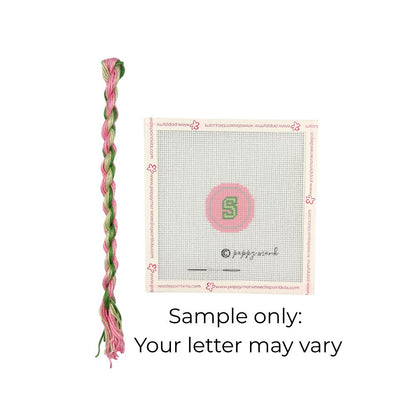 Fob Chain Letters | Mini Needlepoint Project (Fob Sold Separately)