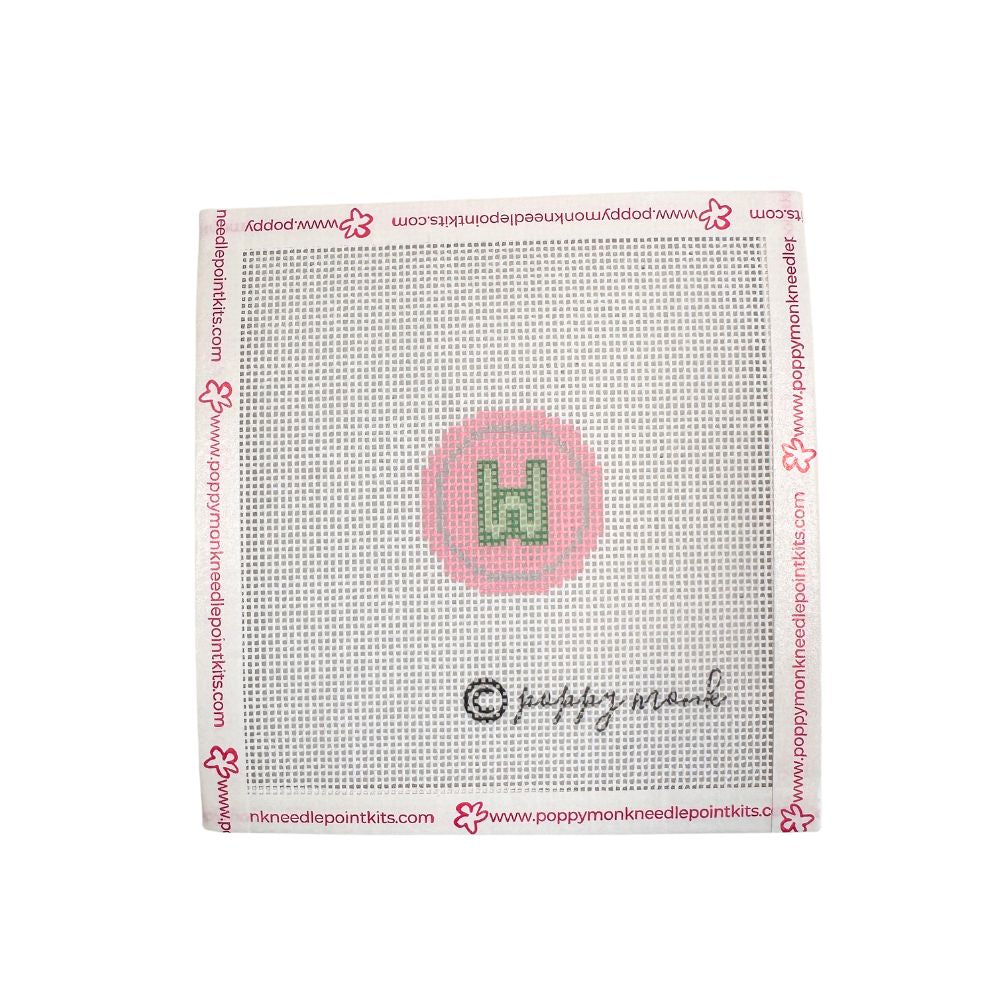 Fob Chain Letters | Mini Needlepoint Project (Fob Sold Separately)