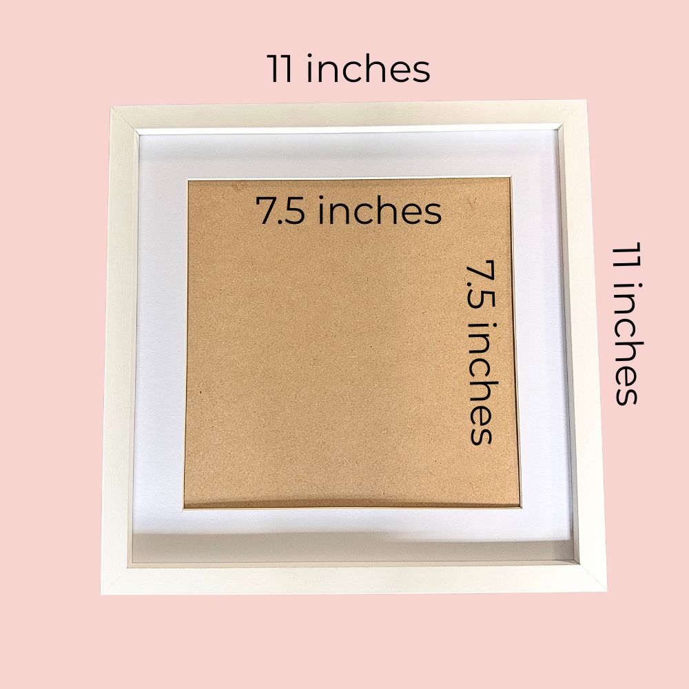 White Frame For 8" x 8" Needlepoint