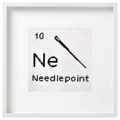  needlepoint design with a needle and &