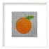 Orange needlepoint kit for adult beginners