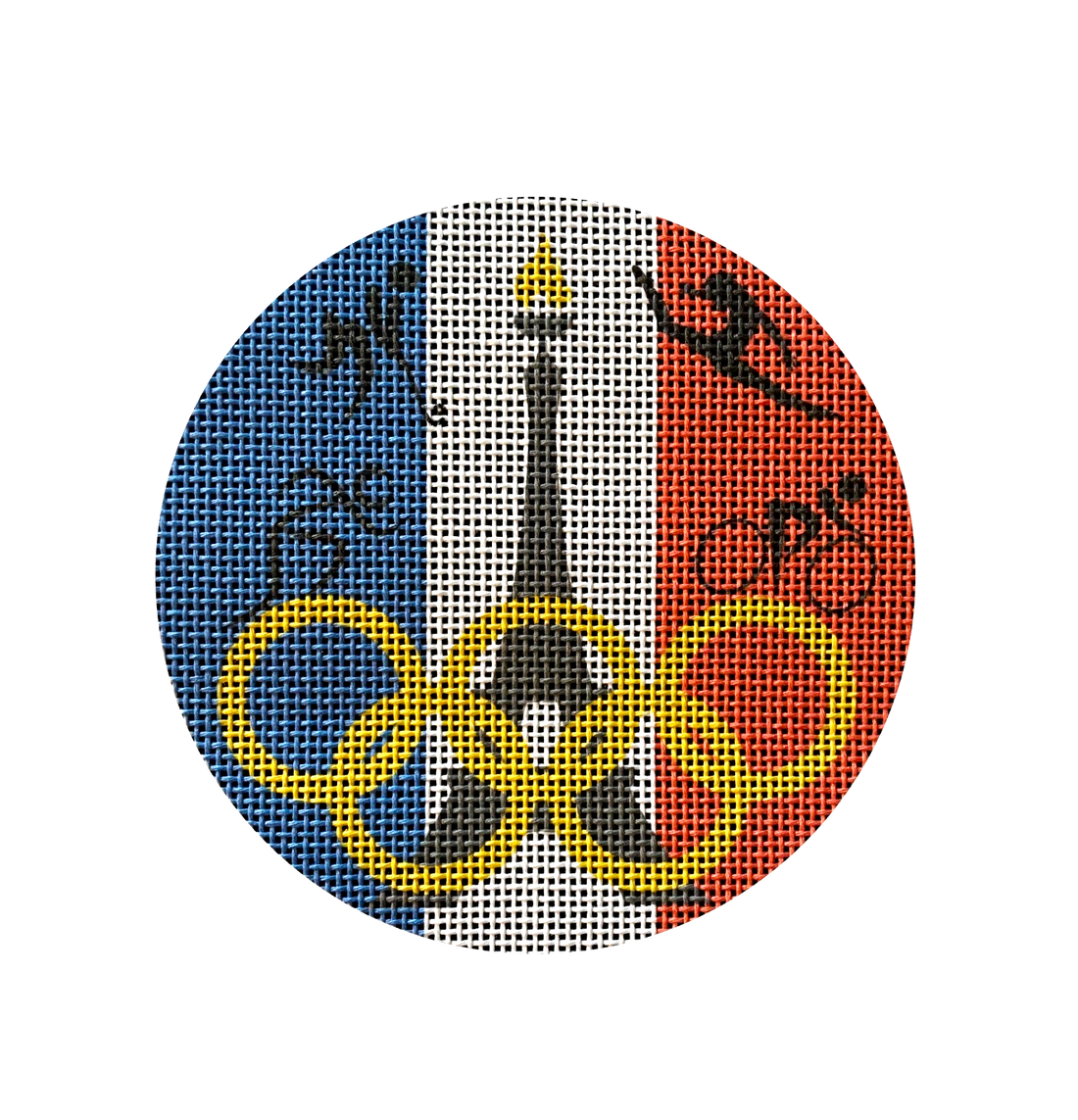 Paris 2024 Summer Olympics Needlepoint design