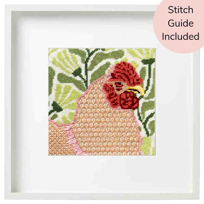 Hen needlepoint kit for spring and Easter