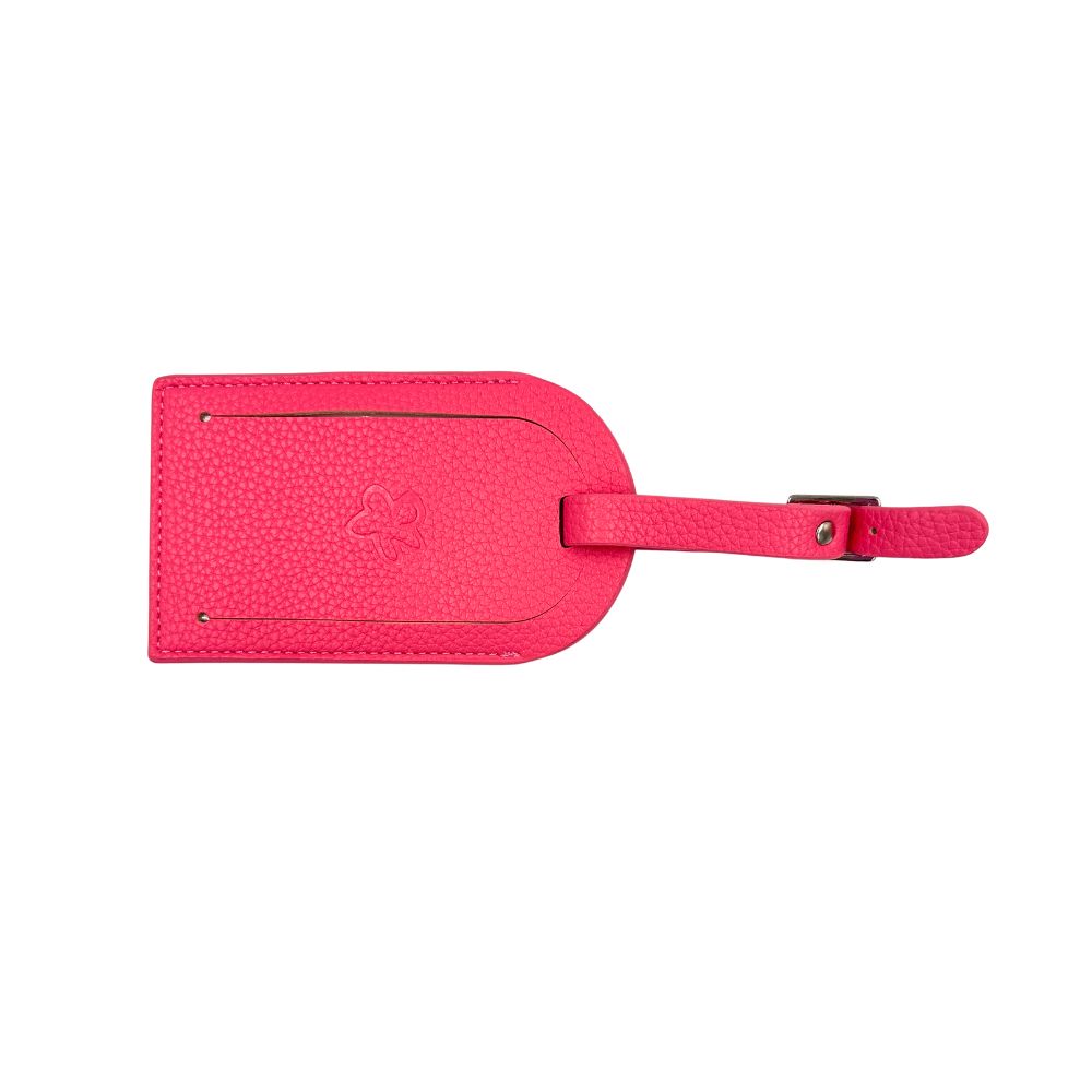 Needlepoint Luggage Tag | Candy Pink